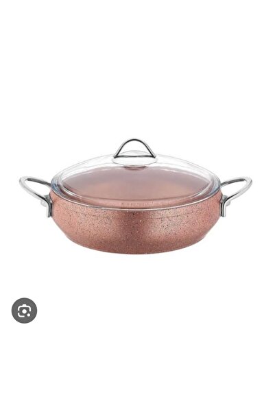 özken 24 cm Casserole Pot - Pink / Rose Color