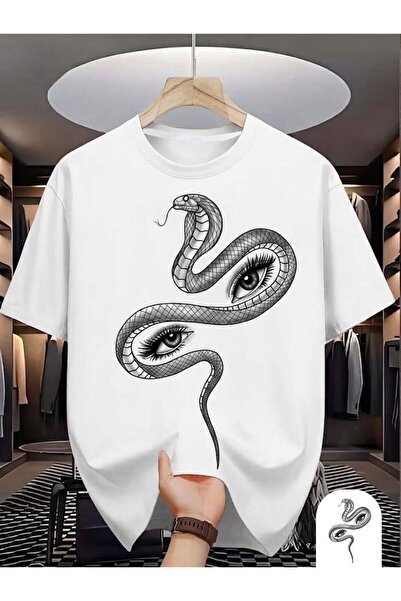 classy moda Unisex Colorful Oversize Printed T-Shirt Streetwear Comfortable F...