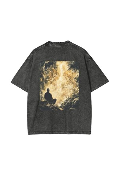 classy moda Unisex Colorful Oversize Printed T-Shirt Streetwear Comfortable F...