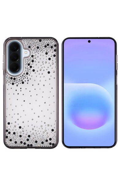 Giz Story Galaxy A37 Case with Camera Protection, Glittery Drop Stones, Silic...