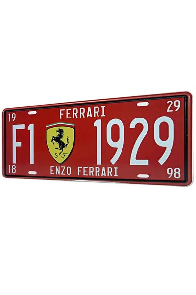 gxe.art Ferrari F1 1929 Plate Design 40X90 cm Gaming Mousepad Non-Slip Base L...