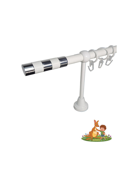 KLEIDECO Galerie simpla perdea FRANTA, Metal, Diametru 19 mm, Capete LILLE, 1...