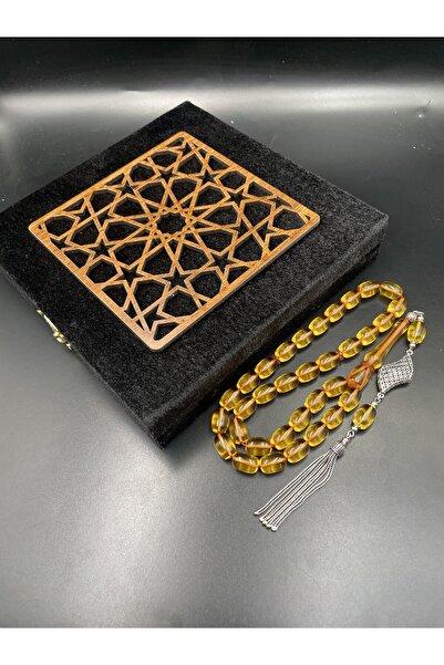 Onurlu Tesbihane 925 Ayar Gümüş Dizayn Ateş Kehribar Tespih – 12x8 mm