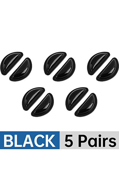Choice 5pairs black 4/10PCS Nose Support Glasses Pads Silicone Clear Eye Pad ...