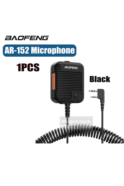 choice2 BAOFENG Black-1PCS Baofeng Microphone Speaker Mic AR-152 Tactical Mic...