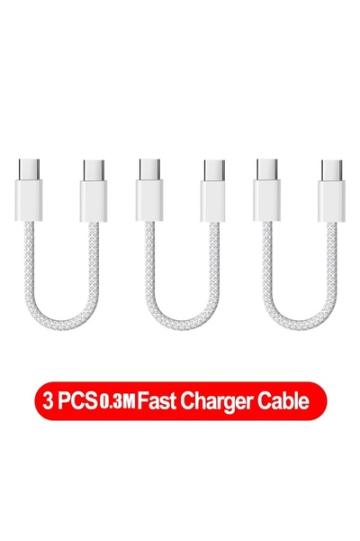 Choice3 3PCS-0.3M 1Pcs-3Pcs Cable 120W Super Fast Charging Type C To Type C C...