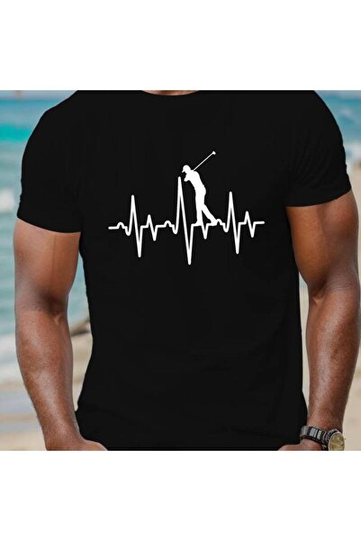 Astogria13 Men's Short Sleeve T-Shirt Love Golf Print Casual Crew Neck Tees S...