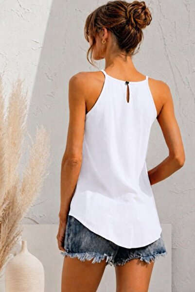 MDKConceptShop Kadın Sırtı Damla Detay Kolsuz Atlet Bluz