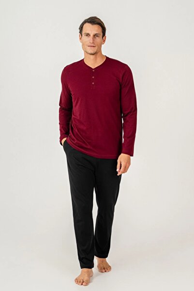 Arnetta Men's 100% Cotton Spring and Winter Buttoned Long Sleeve Pocketed Box...