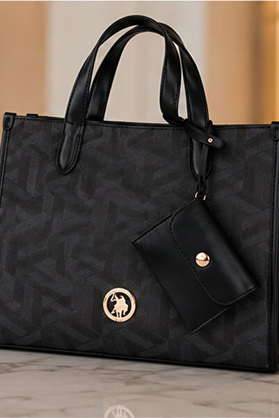 U.S. Polo Assn. USPA TOTE BAG US6567,BLACK