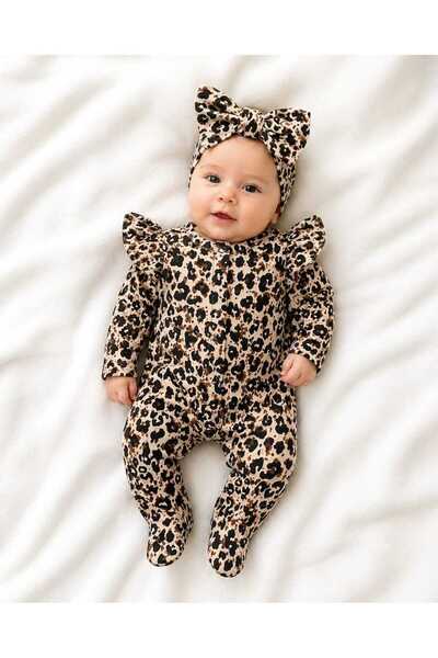 Hülya's MIND HÜLYAS MİND LEOPARLI KIZ BEBEK TULUM