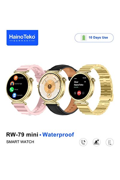 haino teko germany Rw-79 Mini Smartwatch Amoled Screen Waterproof 3 Straps Lo...