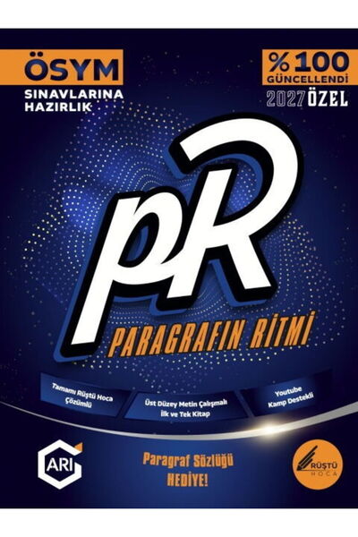 Arı Yayıncılık Rüştü Hoca 2027 Paragrafın Ritmi ÖSYM Sınavlarına Hazırlık