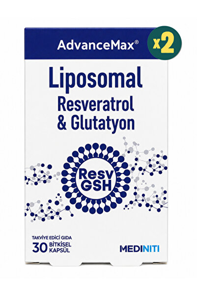 AdvanceMax Lipozomal Resveratrol Glutatyon 30 Kapsül 2 Adet