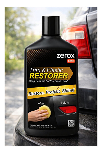 Zerox Plastic & Exterior Trim Restorer - Restore Color & Shine to Plastic Par...
