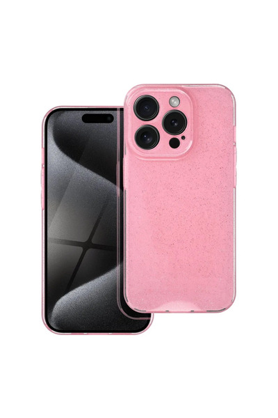 Techwave Γκλαμουριά θήκη για iPhone 15 Pro ροζ