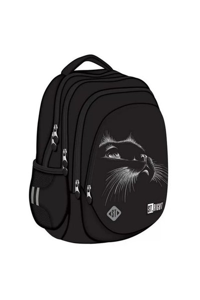 MAJEWSKI Rucsac ergonomic St.Right Black Cat BP06, 4 compartimente