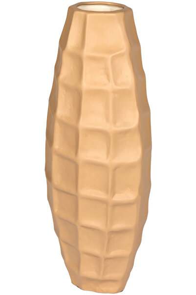 Herdekora Decorative Ceramic Vase Tena Light Brown 18X41 Cm.