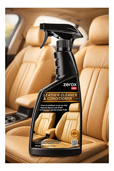 Zerox Car Leather Conditioner Cleaner Spray Professional Grade Leather Seat C...