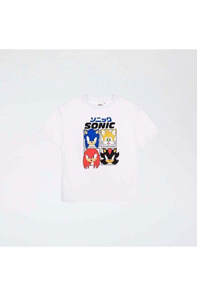 KIABI 'Sonic' Short-Sleeved T-shirt WHITE