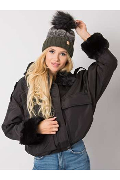 rue parıs Caciula Dama Acril, RUE PARIS, Khaki Model JK-CZ-26.23X