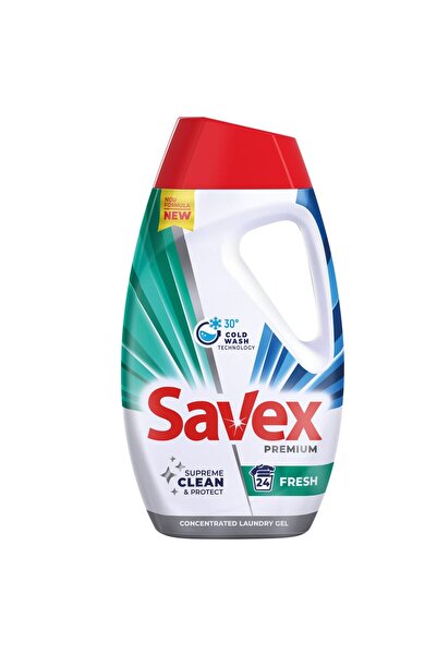SAVEX Υγρό απορρυπαντικό, Savex, 1.08 λίτρα, Φρέσκο, 27 spalari