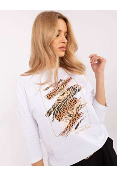 CALİMERA Women's Blouse, Calimera, Cotton, 3/4 Sleeve, White, model CLM-BZ-00...