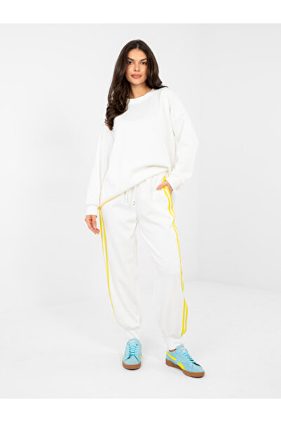 rue parıs Compleu Dama Maneca lunga, Mansete elastice, RUE PARIS, Ecru Casual...
