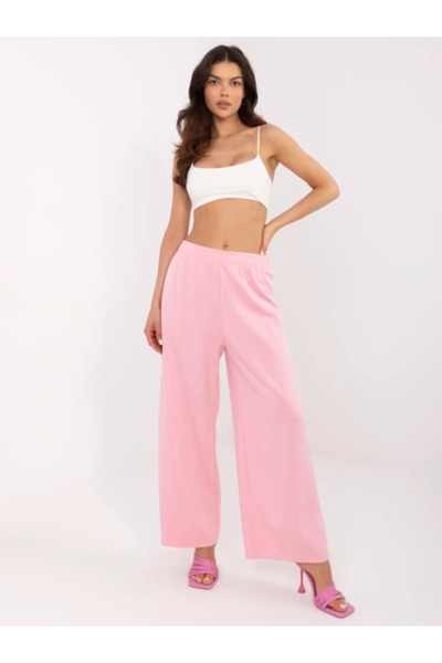 Italy Moda Pantaloni Dama, ITALY MODA, Viscoza, Roz, model DHJ-SP-19617.62P