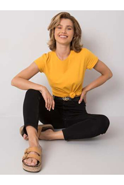 Basic Feel Good Tricou Dama, BASIC FEEL GOOD, Bumbac, Maneca scurta, Portocal...