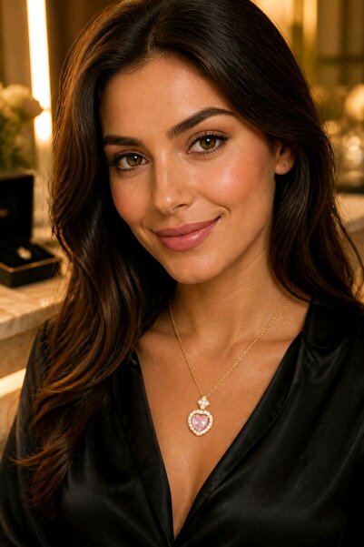 Monalisa Home Luxurious Figured Statement Necklace with Zircon Stones