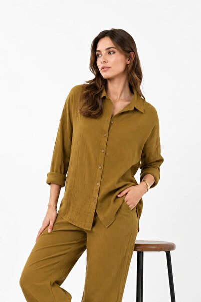 Cuckoo Cotton Women's 100% Cotton Muslin Shirt