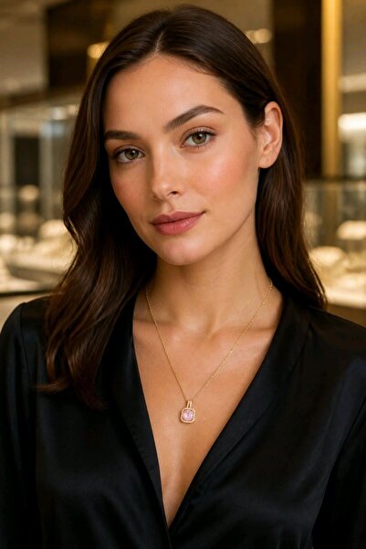 Monalisa Home Luxurious Figured Statement Necklace with Zircon Stones