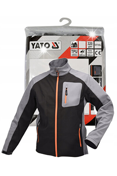 yato Jachetă softshell de lucru negru-gri M.