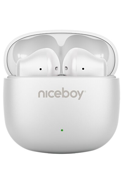 Niceboy Căști intraauriculare Beans 4 POP Arctic White Albe USB-C IPX4 BT AAC
