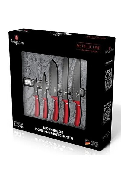 Berlinger Haus Set de cuțite BerlingerHaus cu mâner albastru și magnet BH-2537A