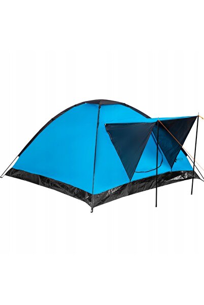 Malcom Cort de camping și grădină 200x200cm cu parasolar pentru 4 persoane