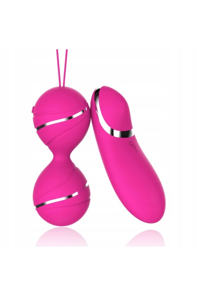 Lelex Vibratoare Geisha din Silicon cu Telecomandă Wireless, 10 Moduri, USB