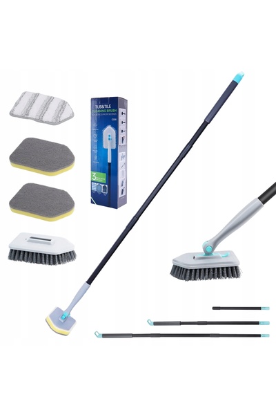 bedee Perie de podea 180 °   perie rotativă cu 3 capete pentru bucătărie