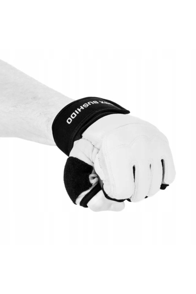 DBX BUSHIDO Mănuși de karate Kyokushin albe Taekwondo WTF, protecții pentru î...