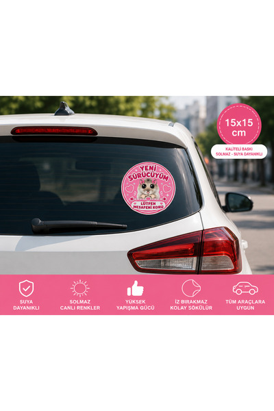 iThink Original Accessories Yeni Sürücü Acemi Sürücü Yüksek Kaliteli Sticker