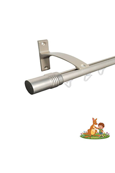 KLEIDECO Simple curtain rail IBIZA, Metal, Diameter 19 mm, MARBELLA ends, 340...