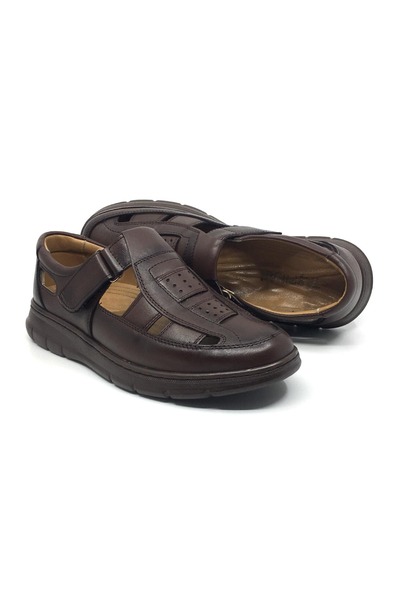 Taşpınar Ayakkabı 9774 100% Genuine Leather Orthopedic Men's Summer Comfortab...