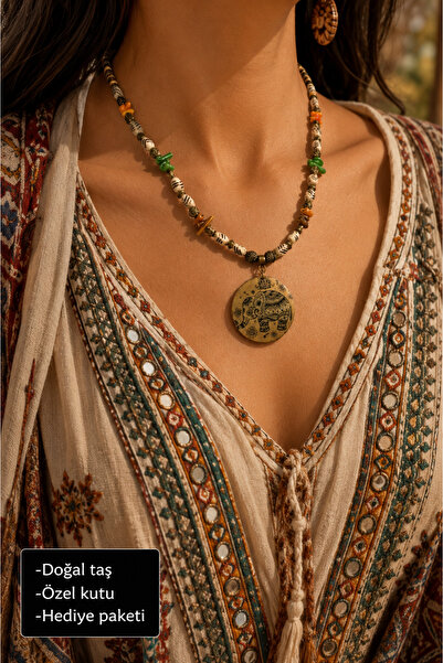 HER ŞEY NOTA www.herseynota.com Ethnic Bohemian Design Handmade Women's Neckl...