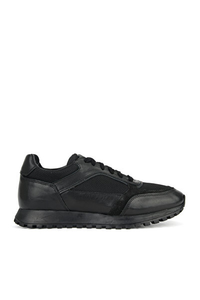 Ziya , Men's Genuine Leather Sneaker 1631026Zh10 Black