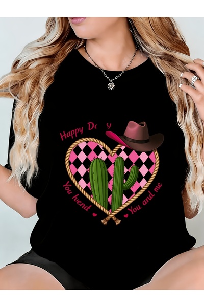Ekim11 تي شيرت نسائي مطبوع عليه Happy Daisy Friend You Me، قابل للغسل في الغس...