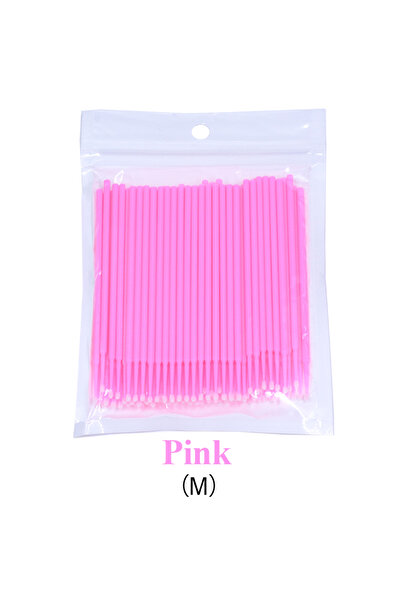 Choice15 100pcs Pink 100PCS/Bottle Eyelash Extension Micro Cleaning Swabs In ...