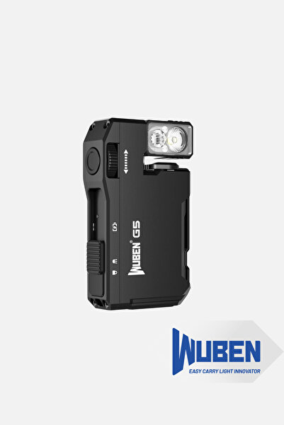 Wuben G5 400 Lümen USB-C Şarj Edilebilir Mini LED El Feneri Mıknatıslı & Anah...