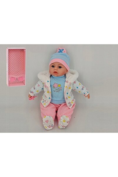 ADARStore Păpușă bebeluș 45cm cântă, vorbește în limba poloneză, ideală pentr...