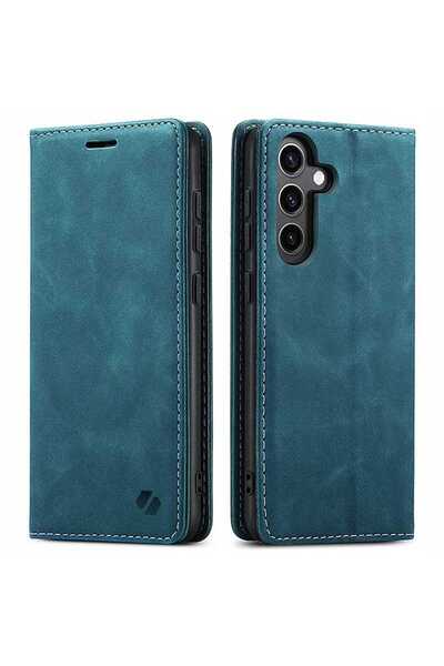 NO BRAND Husă tip carte pentru Galaxy S24, Spacecase, moale, din piele, magne...